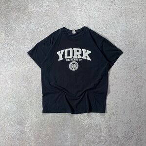 Vintage 00s Jerzees York University graphic tee